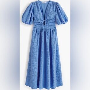 Abercrombie & Fitch Tie-Front Textured Maxi Dress